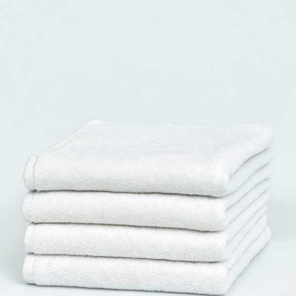 White bordűr nélküli sima terry Towel 50x100 cm 400 gr