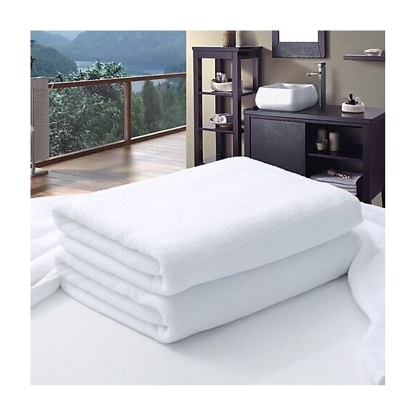 White bordűr nélküli terry Towel 100x150 cm 450 gr