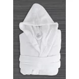 White gyermek terry kapucnis robe 6-8 éves korig