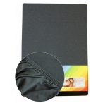 Colored fitted sheet 140-160cmx200cm dark grey