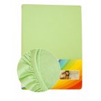 Colored fitted sheet 90-100cmx200cm apple green
