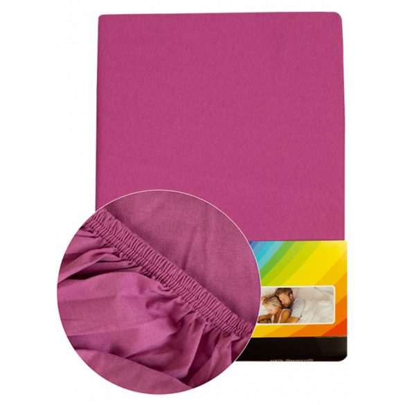 Colored fitted sheet 180-200cmx200cm lila