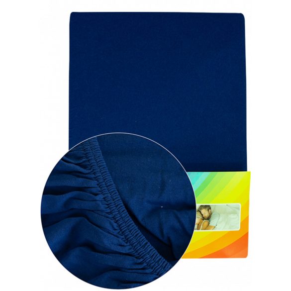 Colored fitted sheet 90-100cmx200cm royal blue