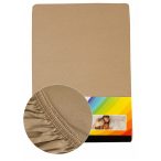 Colored fitted sheet 140-160cmx200cm sand