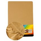 Colored fitted sheet 90-100cmx200cm cream 